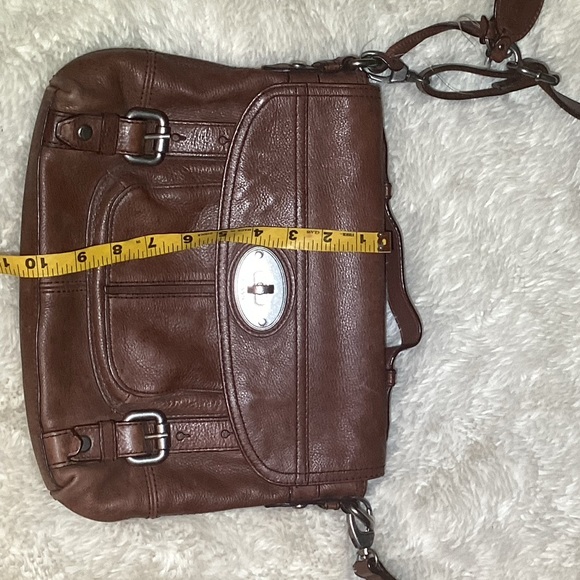 Fossil Maddox Top Handle Shoulder‎ Mini Briefcase Bag Purse Long Live Vintage - Picture 12 of 12